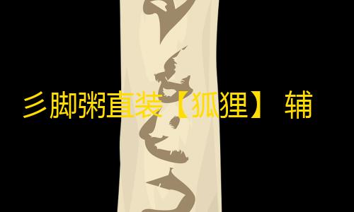 彡脚粥直装【狐狸】 辅助